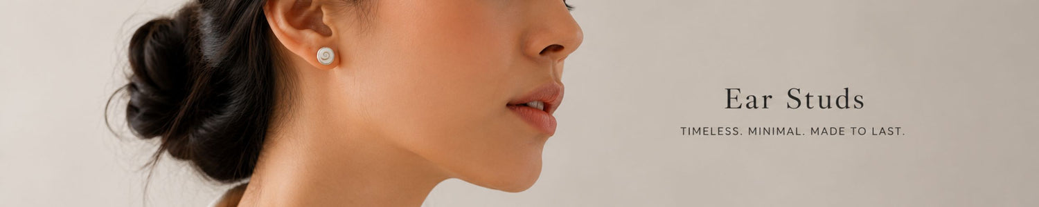 Silver ear studs